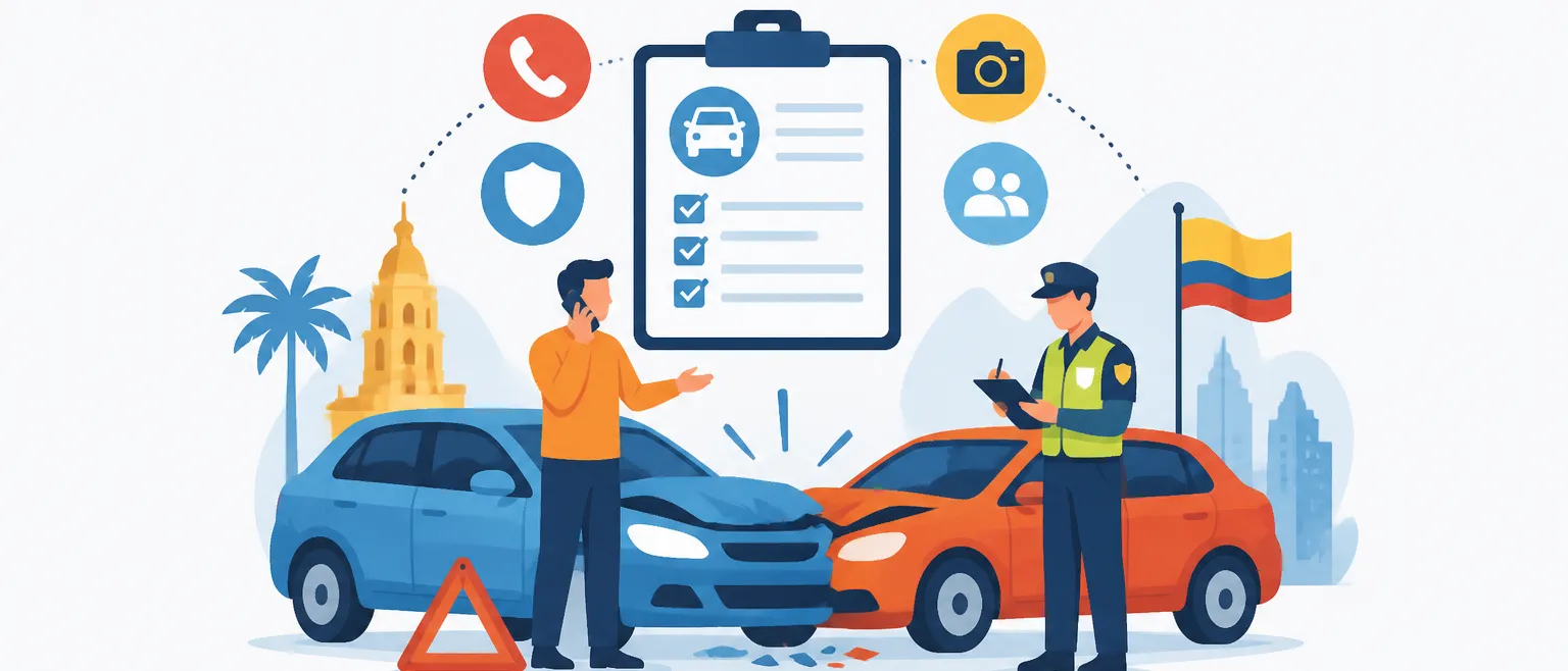 Que faire après un accident de voiture en Colombie ? Conseils pratiques et assurances