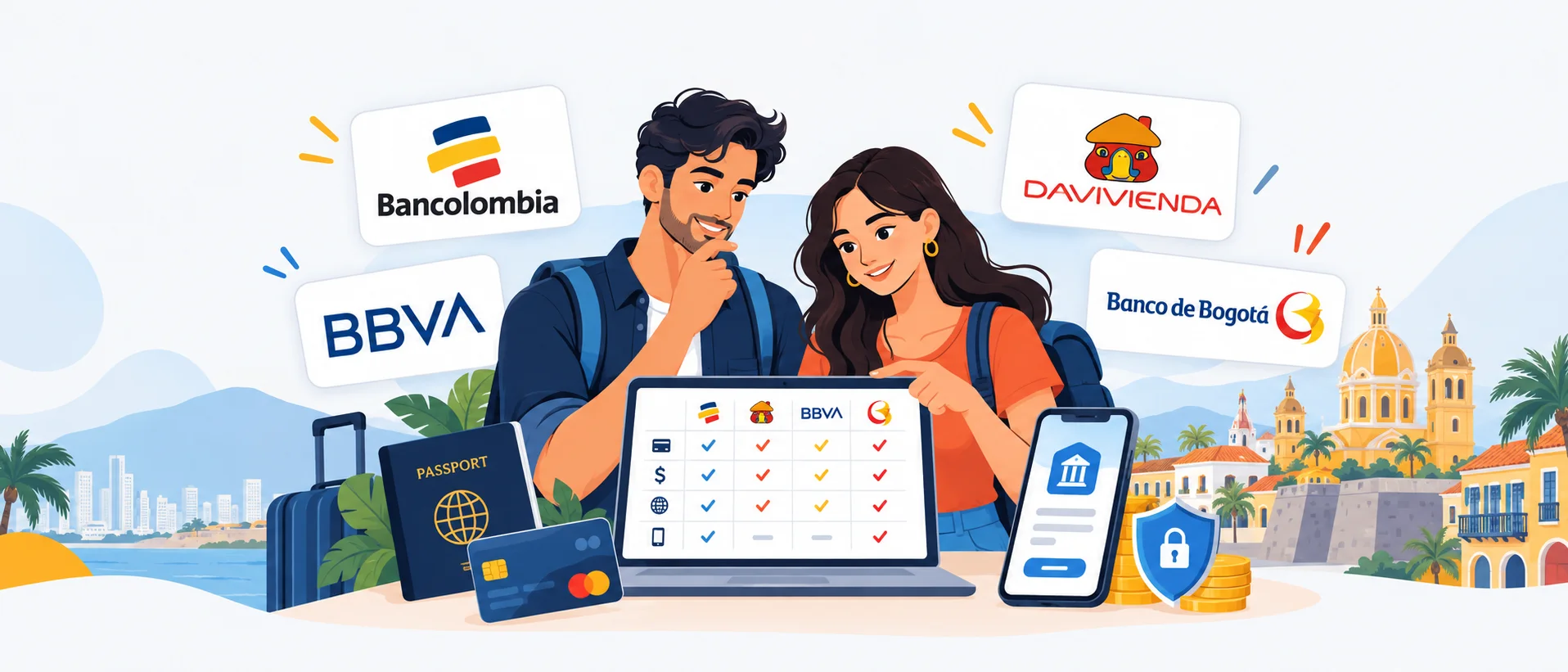 Expatriation en Colombie : Choisir la Meilleure Banque Facilement