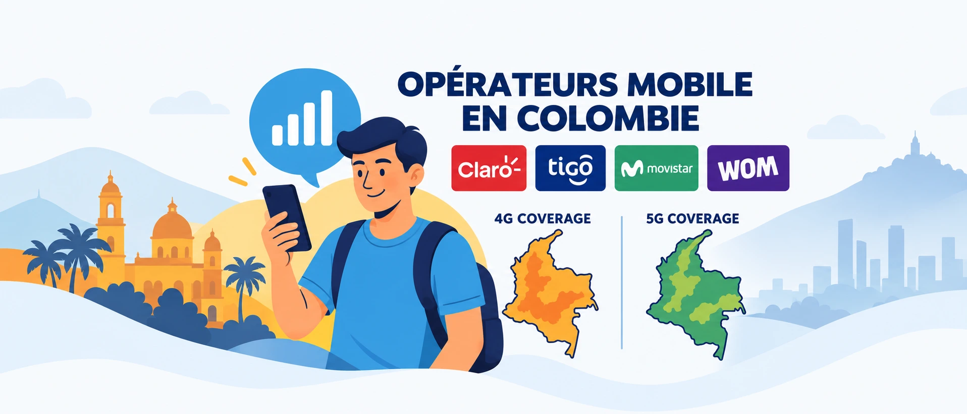 Bien choisir son opérateur mobile en Colombie : couverture, prix et conseils d'expat