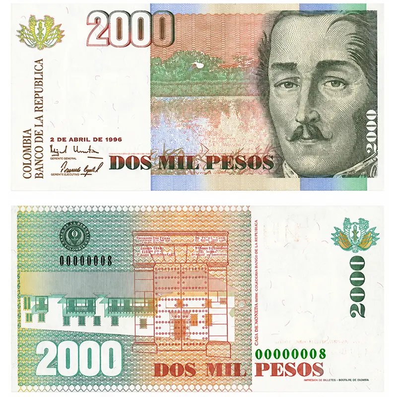 Billet de 2000 pesos colombiens